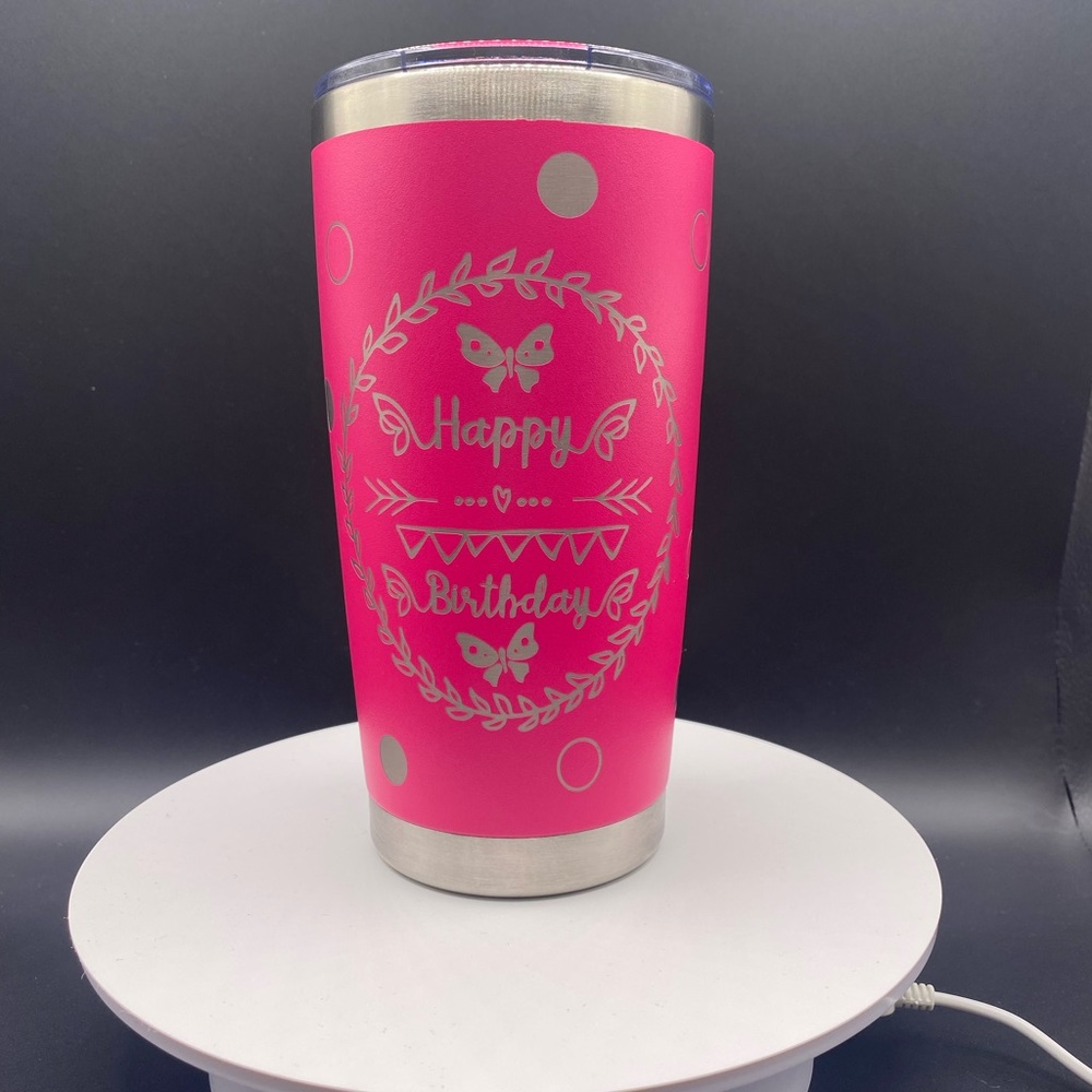 20 oz hot pink tumbler!